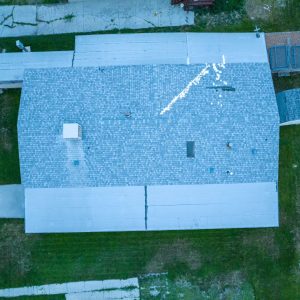 Una inspección del techo tomada por Trevor Sheffield