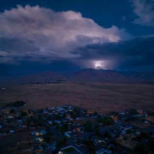Foto-tormenta-eléctrica aérea