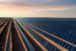 Servicios de Drones de San Antonio: Atardecer en Parque Solar