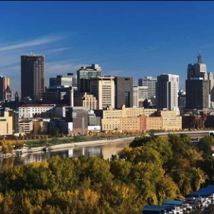 Vista aérea de eventos en directo en Minnesota por High Angle Imagery.