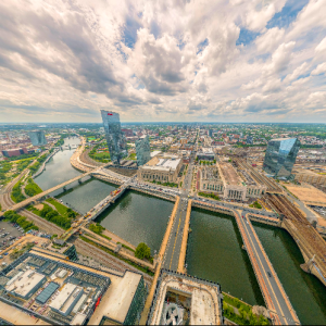 Panoramas de 360 ° en Pensilvania por 400 pies