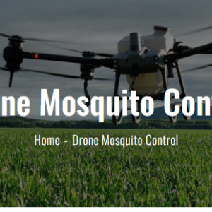Dron utilizado para el control de mosquitos en Florida por Soarin Drone Services LLC.