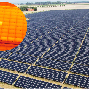 Los drones inspeccionan las granjas solares en busca de paneles eficientes utilizando tecnología de imágenes térmicas.