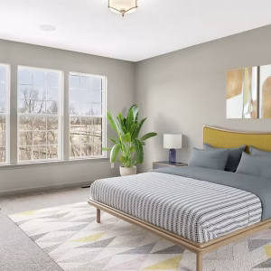 Puesta en escena virtual en Missouri que muestra el diseño interior moderno de Sky Media Pro LLC.