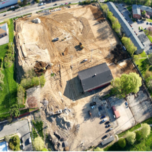 Progresión de la construcción en Pensilvania por Panoramic Drone Services