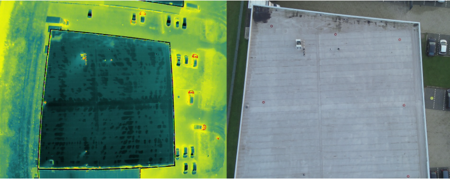 Inspección térmica en Noord-Holland por Aerial Inspection Nederland